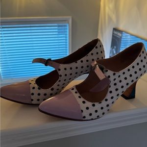 John Fluevog pony hair heels